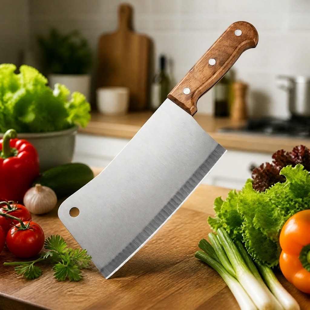 Mannaia da cucina KZ-42098 - Marrone