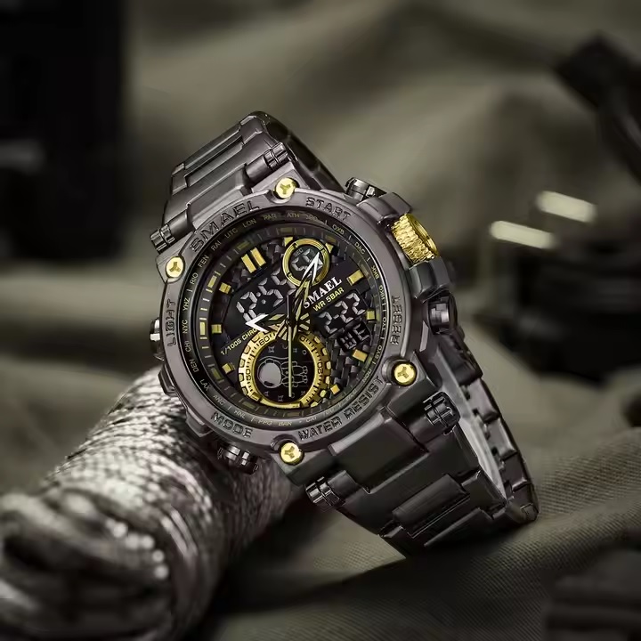 Orologio SMAEL BE-35285 - Nero / Oro