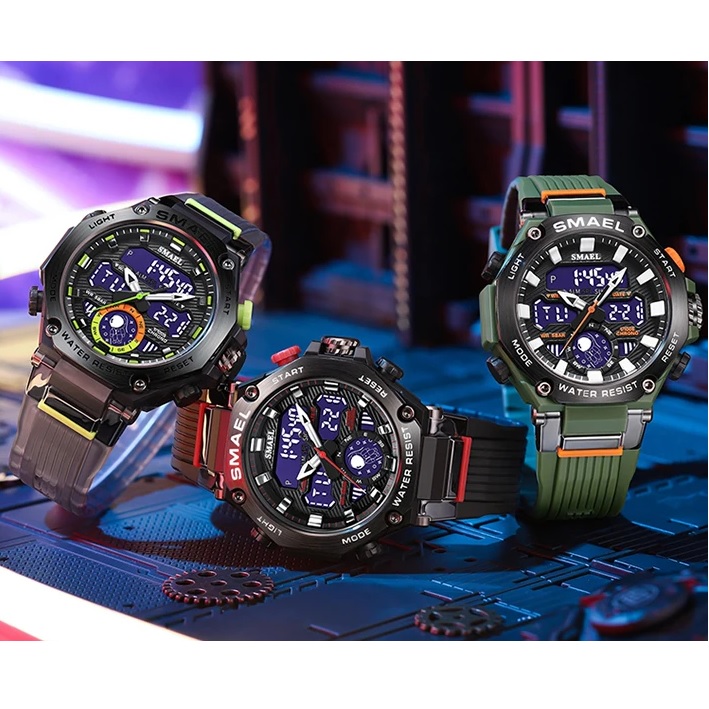 Orologio SMAEL KE-29484 - Nero / Argento