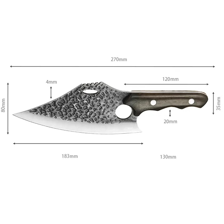 Coltello da cucina TA-25833 - Marrone