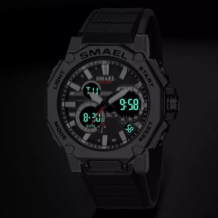Orologio SMAEL TR-14135 - Nero / Rosso