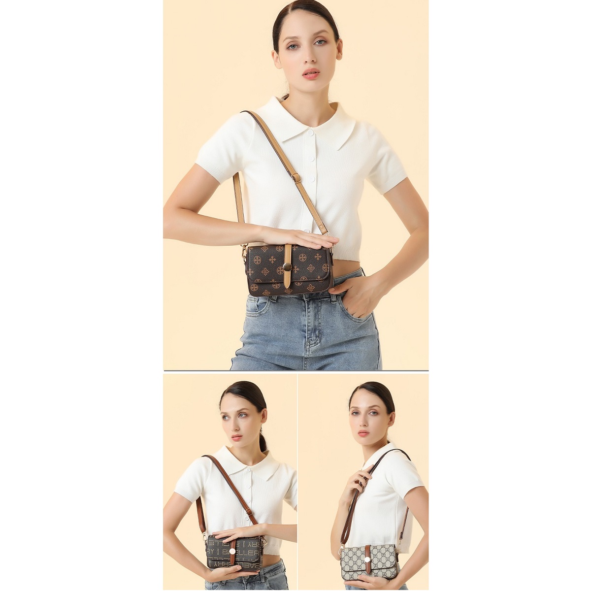 Borsa Baellerry UR-36045 - Marrone Scuro 3