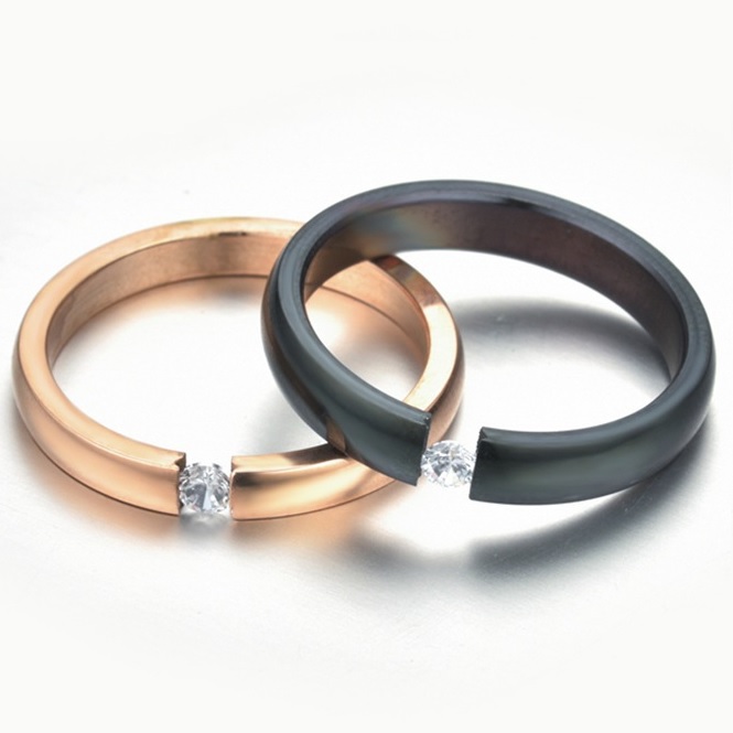 Anello UR-17293 - Oro / Rosa / 55mm