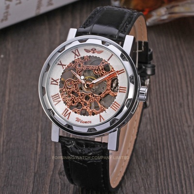 Orologio Winner RE-14452 - Nero