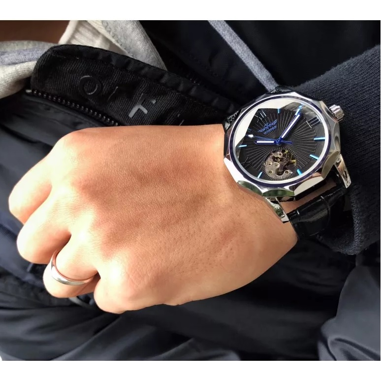 Orologio Winner SO-14459 - Nero