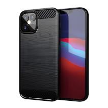 Custodia Carbon Shield TPU per Apple iPhone 12 Mini - Nero