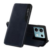 Custodia a libro elegante View Case per Xiaomi Redmi Note 13 - Blu scuro