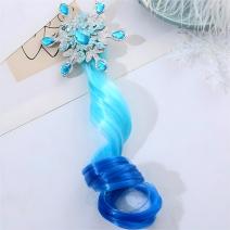 Fermaglio per capelli Star con treccia - Blu