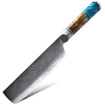 Coltello da cucina damascato AO-20195 - Mannaia