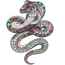 Puzzle in legno - Cobra / M