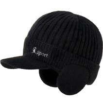 Cappello Invernale Con Visiera ZS-39152 - Nero