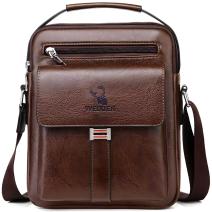 Borsa a tracolla da uomo WEIXIER EV-35700 - Marrone scuro