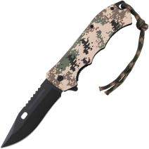 Coltello pieghevole da outdoor PK - 40847 - Marrone / tipo1