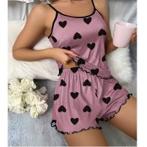 Pigiama corto da donna HE-30571 - Rosa / S