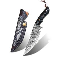 Coltello da caccia damascato MASTERPIECE RE - 26627 - Nero