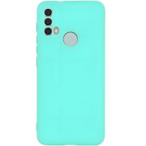 Custodia in silicone per Motorola Moto E40/Moto E30/Moto E20 - Blu