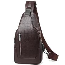Borsa a tracolla WEIXIER VI-35653 - Marrone Scuro