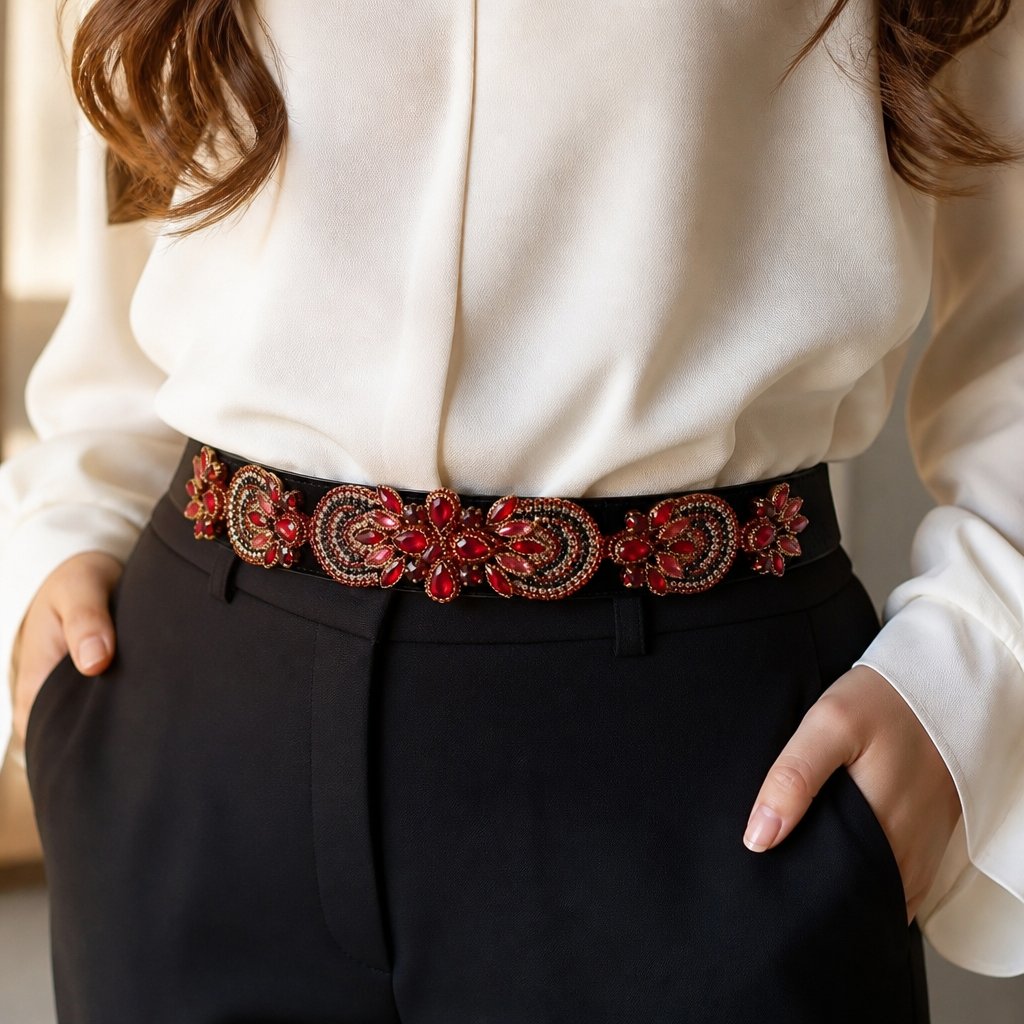 Cintura BO-12646 - Rossa