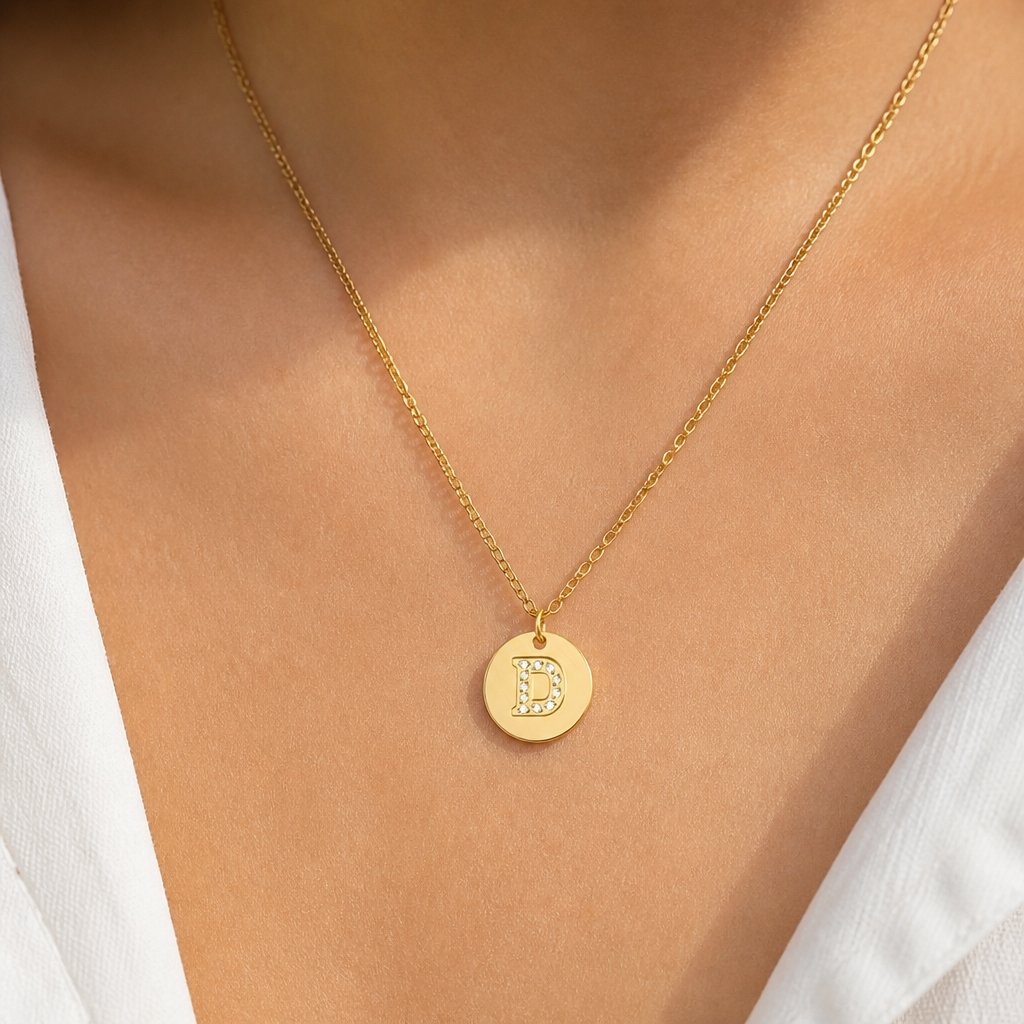 Collana Alfabeto - D / Oro