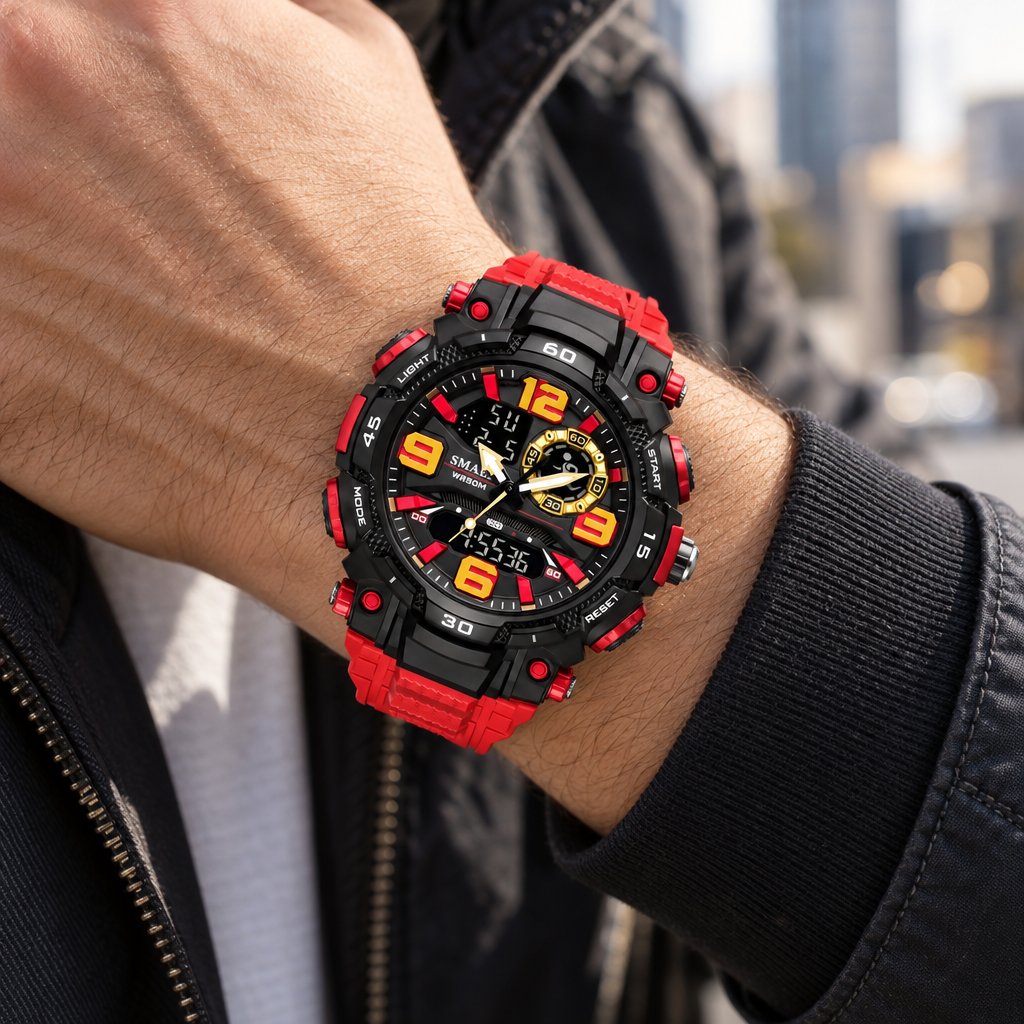 Orologio SMAEL JA-29481 - Rosso