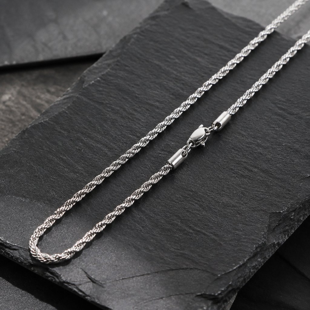 Collana da Uomo - Argento / 50cm / 4mm