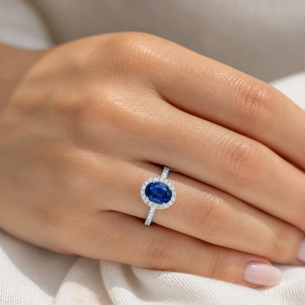 Anello RO-35612 Blue - Argento / Blu / 52mm