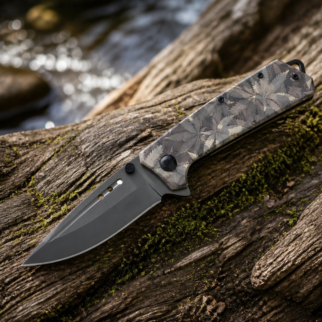 Coltello pieghevole da outdoor UN - 40986 - Grigio